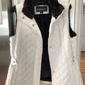 Weatherproof Quilted Faux Fur Lined Vest